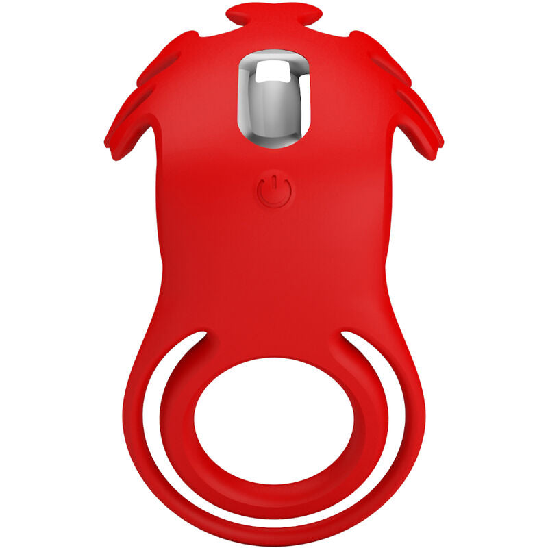 PRETTY LOVE - RUBEN VIBRATING RING 7 VIBRATIONS SILICONE RED