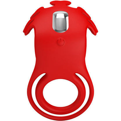 PRETTY LOVE - RUBEN VIBRATING RING 7 VIBRATIONS SILICONE RED