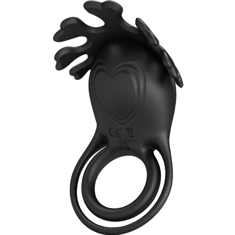 PRETTY LOVE - RUBEN VIBRATING RING 7 VIBRATIONS BLACK SILICONE