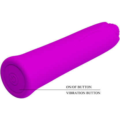 PRETTY LOVE - CURTIS MINI VIBRATOR SUPER POWER 12 VIBRATIONS VIOLET SILICONE