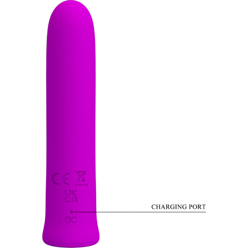 PRETTY LOVE - CURTIS MINI VIBRATOR SUPER POWER 12 VIBRATIONS VIOLET SILICONE