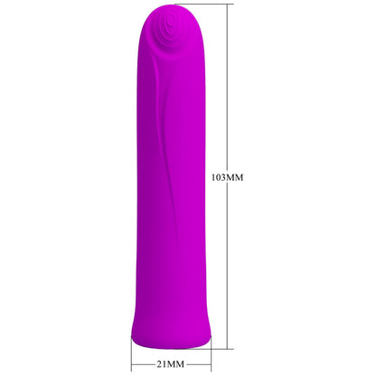 PRETTY LOVE - CURTIS MINI VIBRATOR SUPER POWER 12 VIBRATIONS VIOLET SILICONE