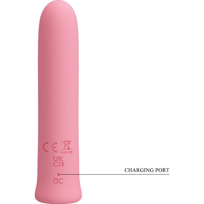 PRETTY LOVE - CURTIS MINI VIBRATOR SUPER POWER 12 VIBRATIONS SILICONE PINK