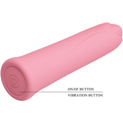 PRETTY LOVE - CURTIS MINI VIBRATOR SUPER POWER 12 VIBRATIONS SILICONE PINK