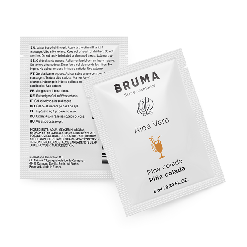 BRUMA - GEL DESLIZANTE CON ALOE VERA SABOR A PIÑA COLADA 6 ML