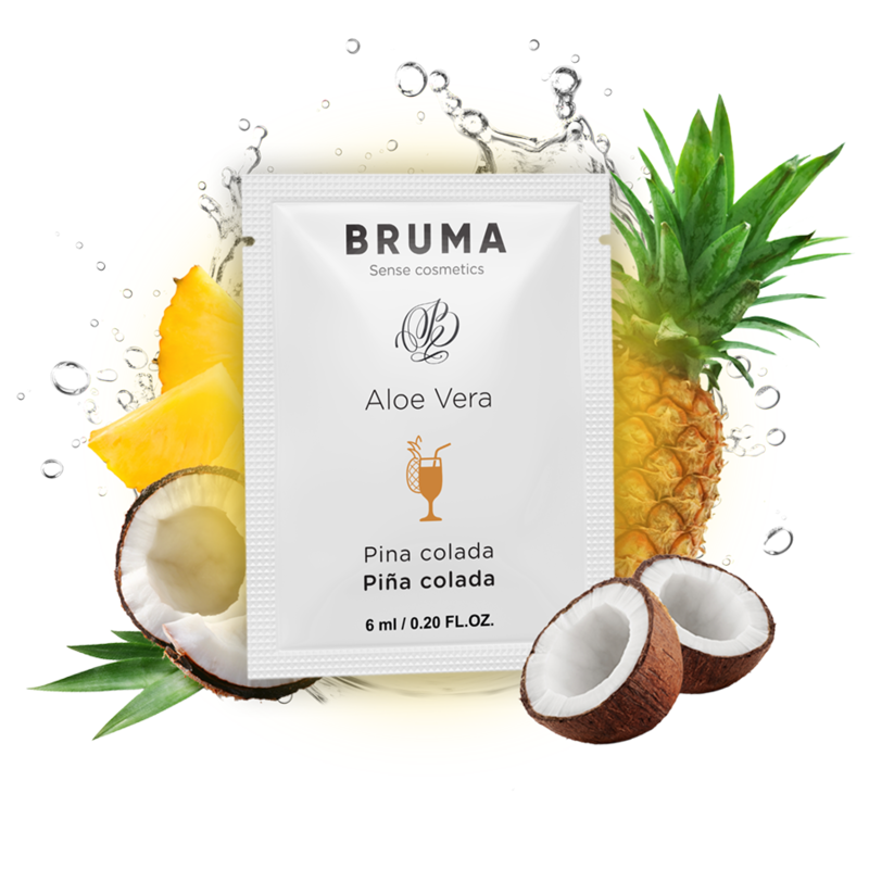 BRUMA - GEL DESLIZANTE CON ALOE VERA SABOR A PIÑA COLADA 6 ML