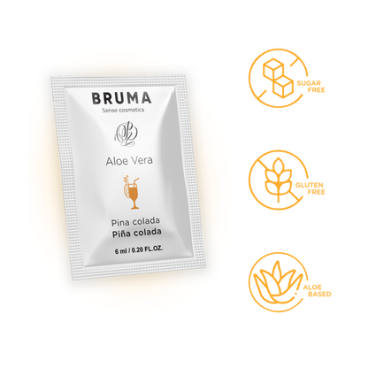 BRUMA - GEL DESLIZANTE CON ALOE VERA SABOR A PIÑA COLADA 6 ML