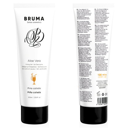 BRUMA - GEL DESLIZANTE CON ALOE VERA SABOR A PIÑA COLADA 100 ML