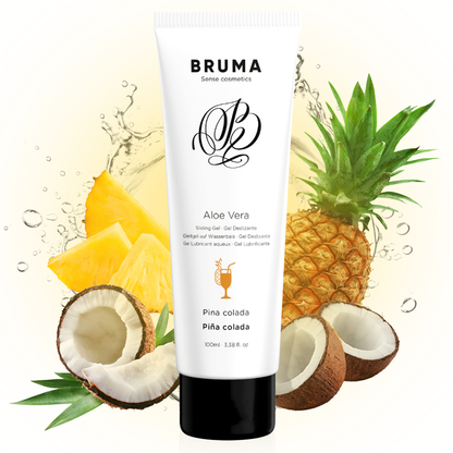 BRUMA - GEL DESLIZANTE CON ALOE VERA SABOR A PIÑA COLADA 100 ML