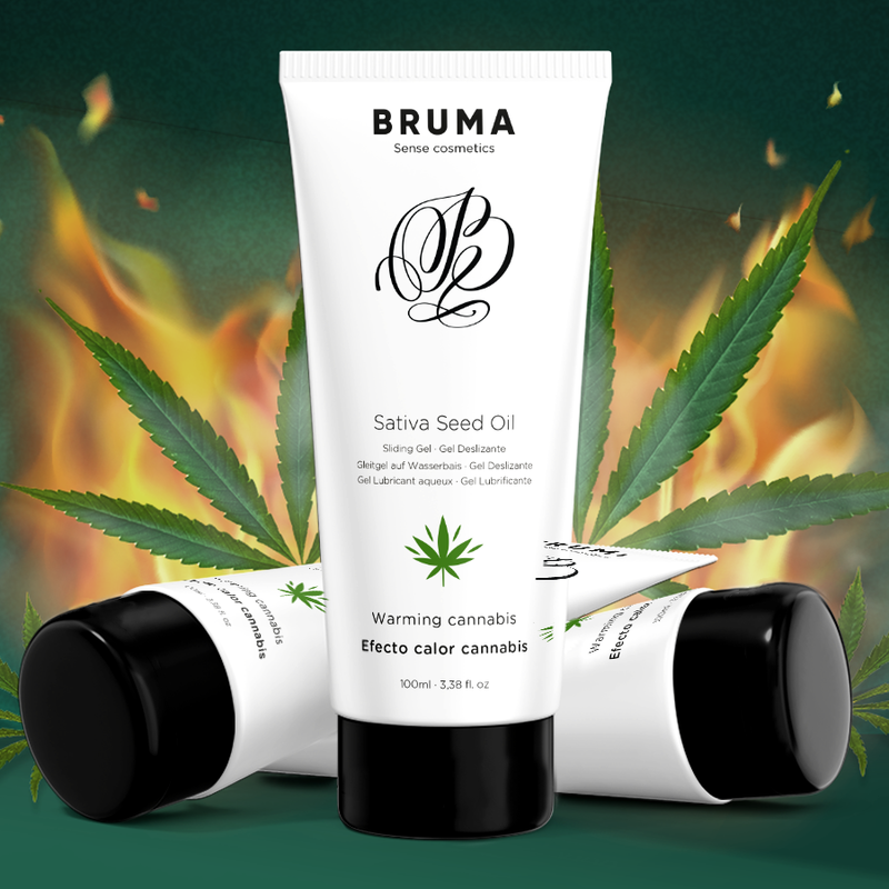 BRUMA - GEL DESLIZANTE CON ACEITE DE SEMILLA EFECTO CALOR SABOR CANNABIS 100 ML