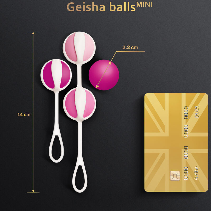 G-VIBE - SET 4 GEISHA BALLS MINI MORADO