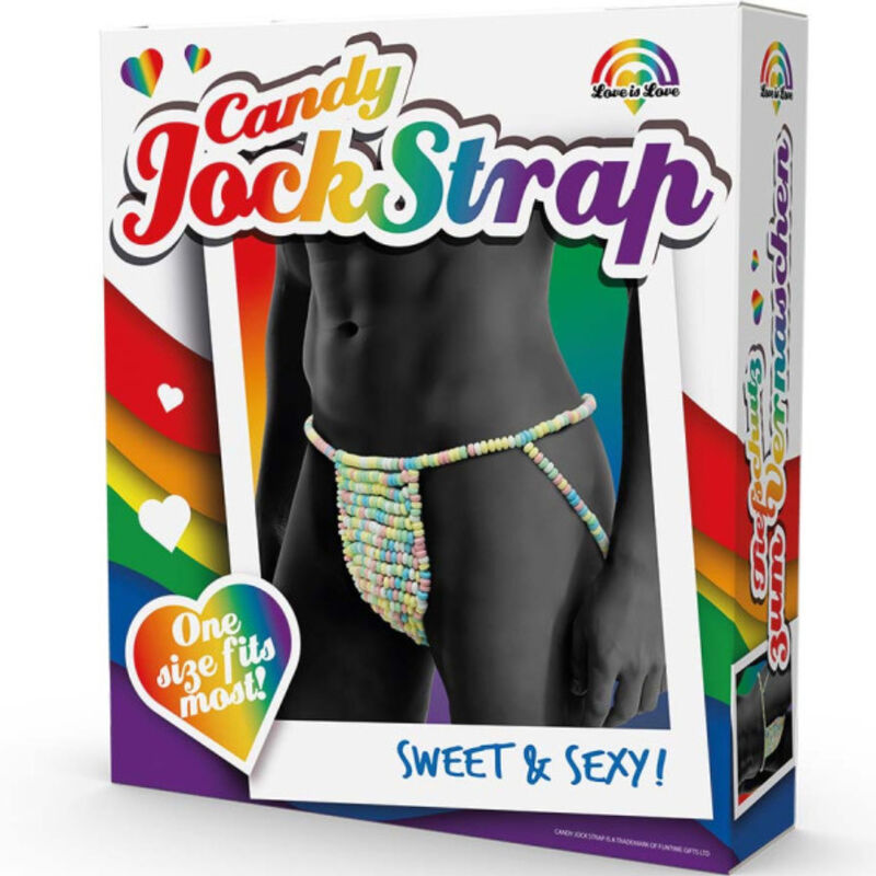 SPENCER &amp; FLEETWOOD - RAINBOW CANDY THONG CANDY JOCKSTRAP