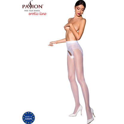 PASSION - TIOPEN 006 WHITE STOCKINGS 1/2 30 DEN