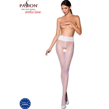 PASSION - TIOPEN 008 WHITE 1/2 30 DEN TIGHTS