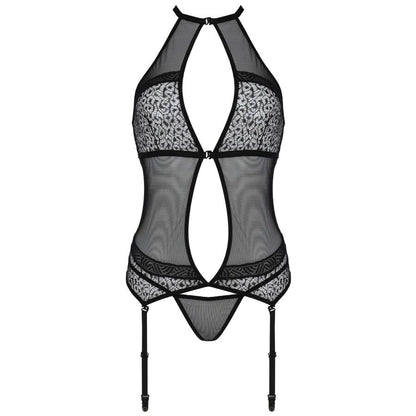 PASSION - SATARA CORSET EROTIC LINE NEGRO S/M