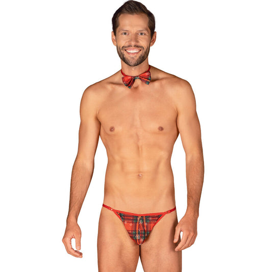 OBSESSIVE - MS MERRILO THONG &amp; BOW TIE ONE SIZE