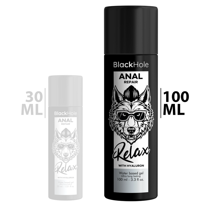 BLACK HOLE - ANAL REPAIR RELAX WATER BASE WITH HYALURON 100 ML