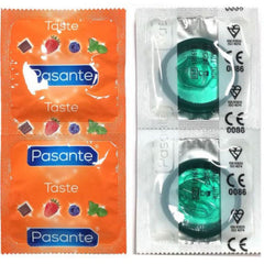 PASANTE - MINT FLAVOR CONDOM BAG 144 UNITS