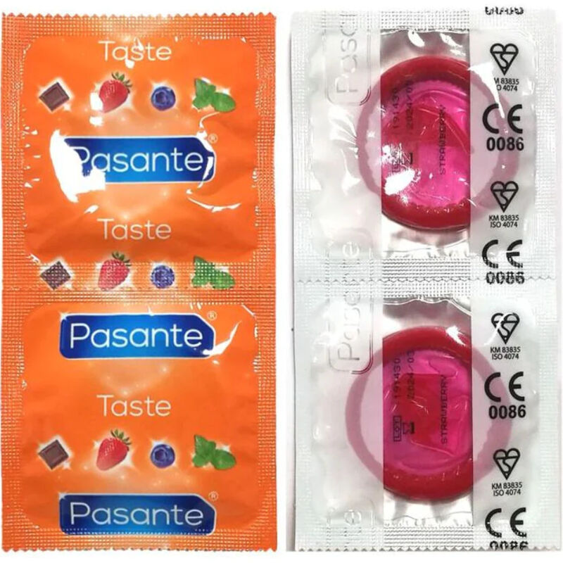 PASANTE - PRESERVATIVO SABOR FRESA BOLSA 144 UNIDADES