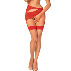 OBSESSIVE - S814 RED TIGHTS S/M