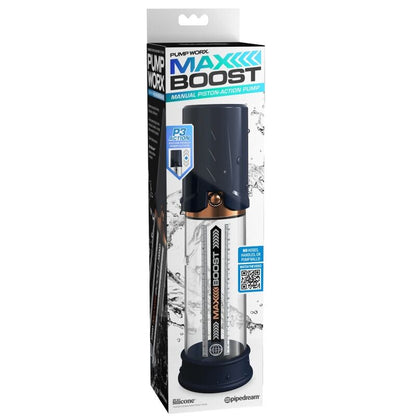 PUMP WORX - MAX BOOST ERECTION PUMP BLUE