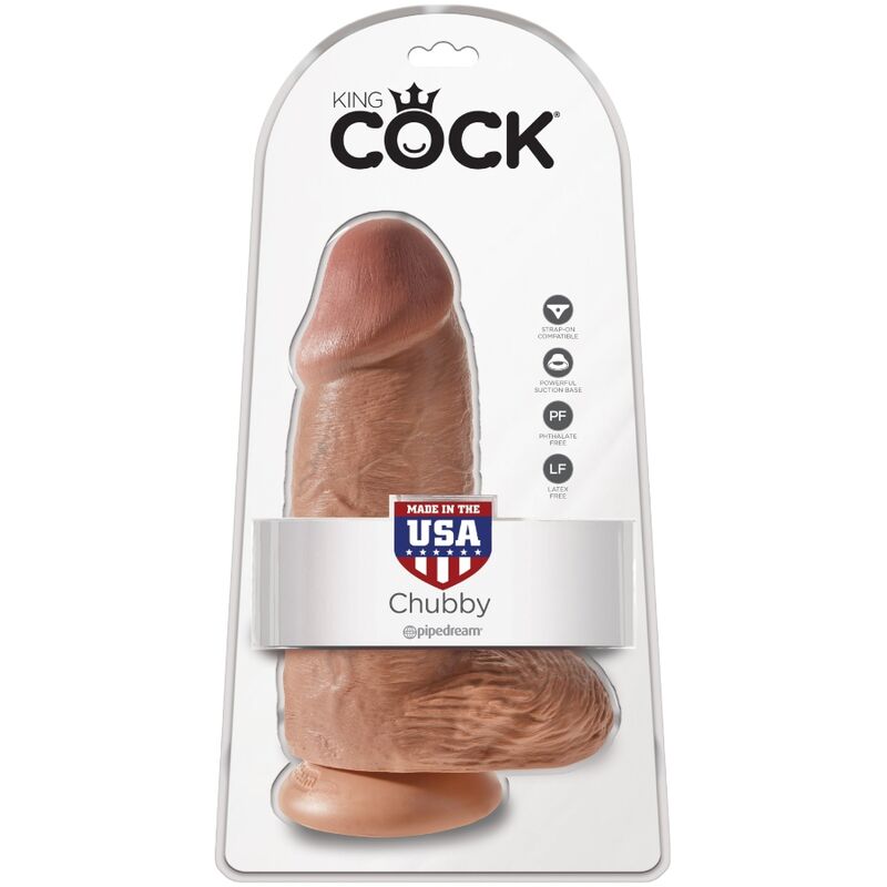 KING COCK - REALISTIC PENIS CHUBBY 23 CM CANDY