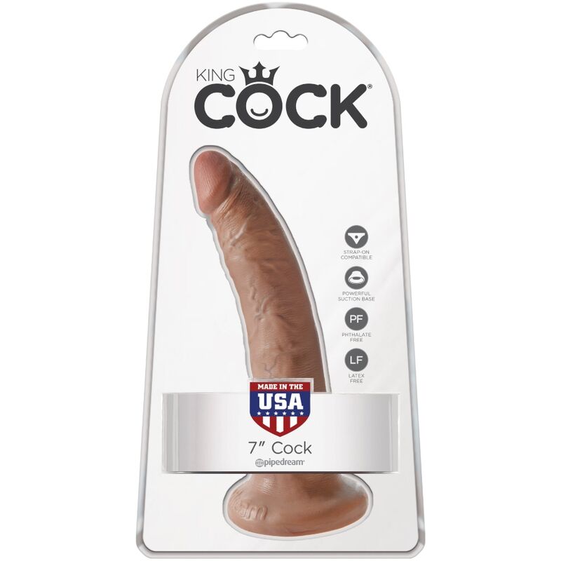 KING COCK - REALISTIC PENIS 17.5 CM CANDY