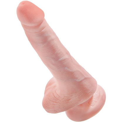 KING COCK - REALISTIC PENIS WITH TESTICLES 13.5 CM NATURAL