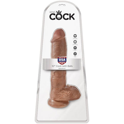 KING COCK - REALISTIC PENIS WITH TESTICLES 19.8 CM CANDY