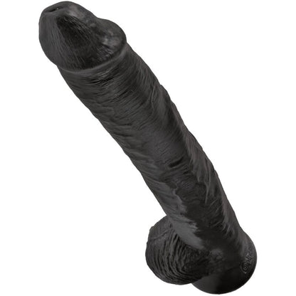 KING COCK - REALISTIC PENIS WITH TESTICLES 30.5 CM BLACK