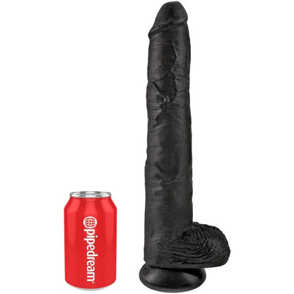 KING COCK - REALISTIC PENIS WITH TESTICLES 30.5 CM BLACK