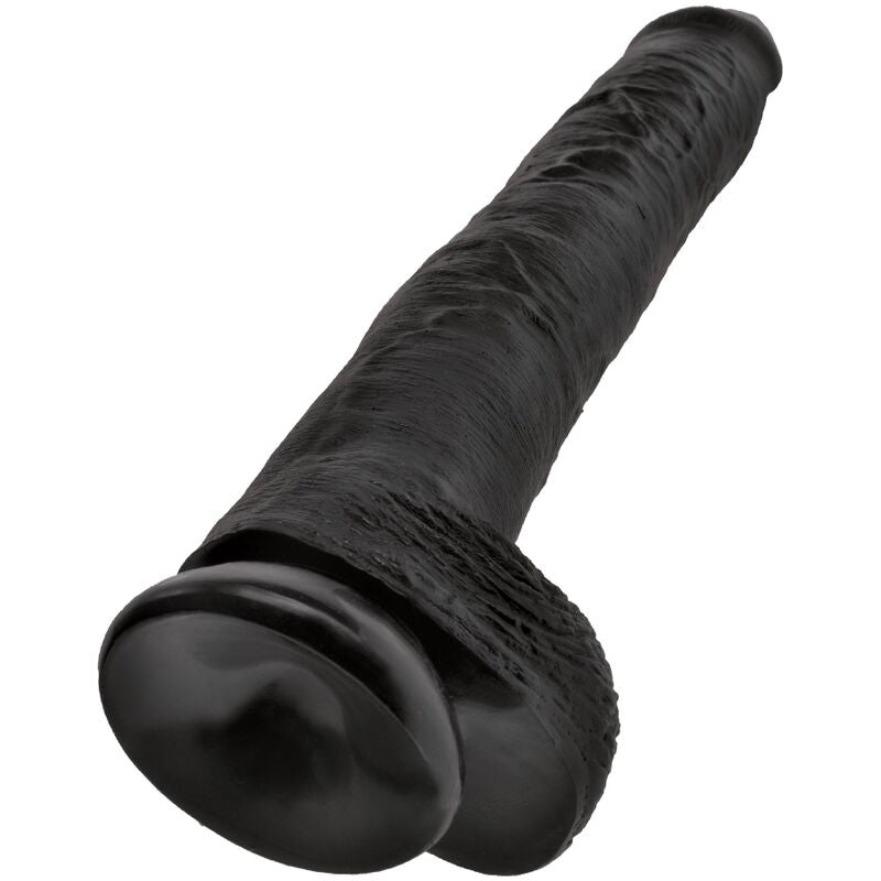 KING COCK - REALISTIC PENIS WITH TESTICLES 30.5 CM BLACK