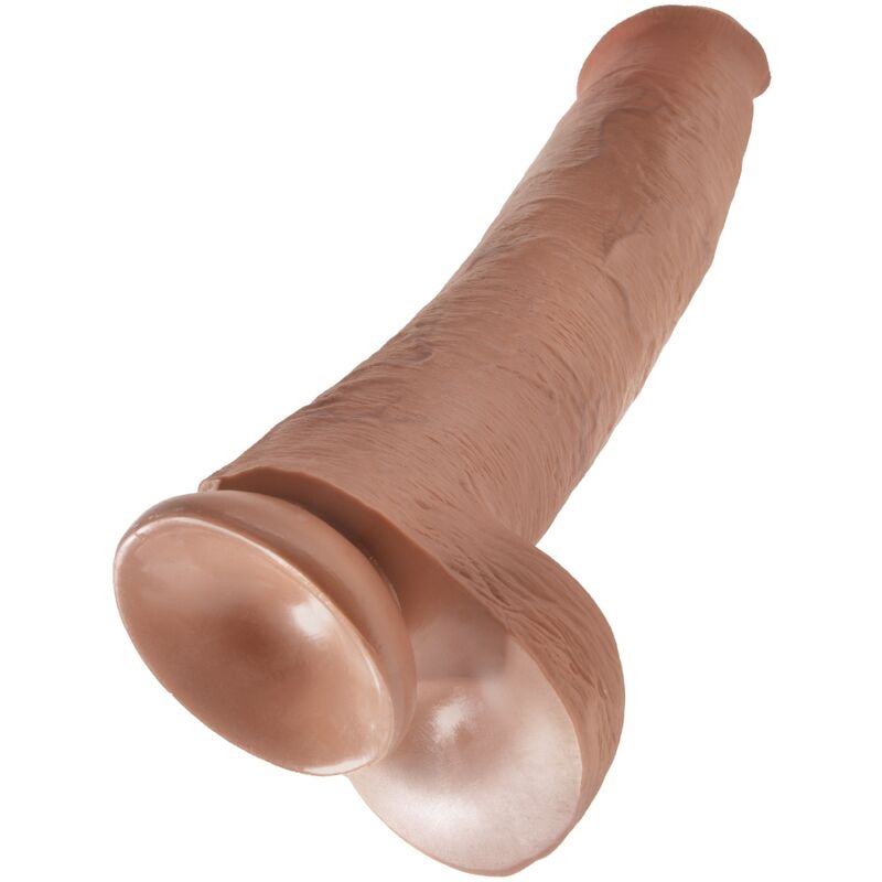 KING COCK - REALISTIC PENIS WITH TESTICLES 34.2 CM CANDY