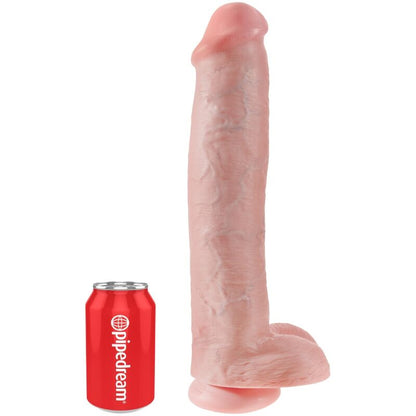 KING COCK - REALISTIC PENIS WITH TESTICLES 34.2 CM NATURAL