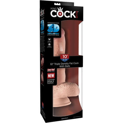 KING COCK - REALISTIC PENIS WITH TESTICLES 19.4 CM NATURAL