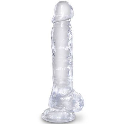 KING COCK - CLEAR REALISTIC PENIS WITH TESTICLES 16.5 CM TRANSPARENT