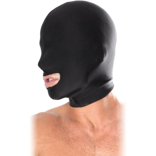 FETISH FANTASY SERIES - BLACK OPEN MOUTH BALACLAVA