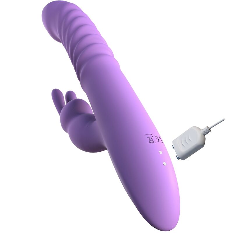 FANTASY FOR HER - RABBIT CLITORIS STIMULATOR WITH HEAT, OSCILLATION AND VIBRATION FUNCTION VIOLET