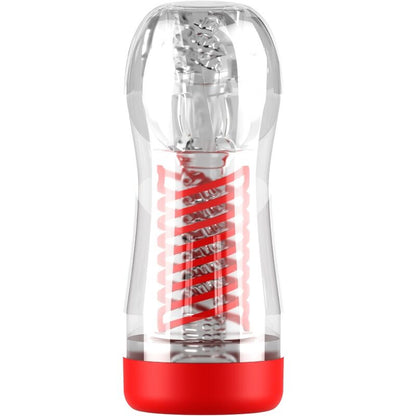 PDX ELITE - VIEWTUBE 2 SPIRAL COMPRESSION TRANSPARENT STROKER MASTURBATOR