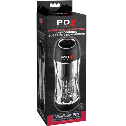 PDX ELITE - VIEWTUBE PRO VIBRATOR STROKER MASTURBATOR TRANSPARENT