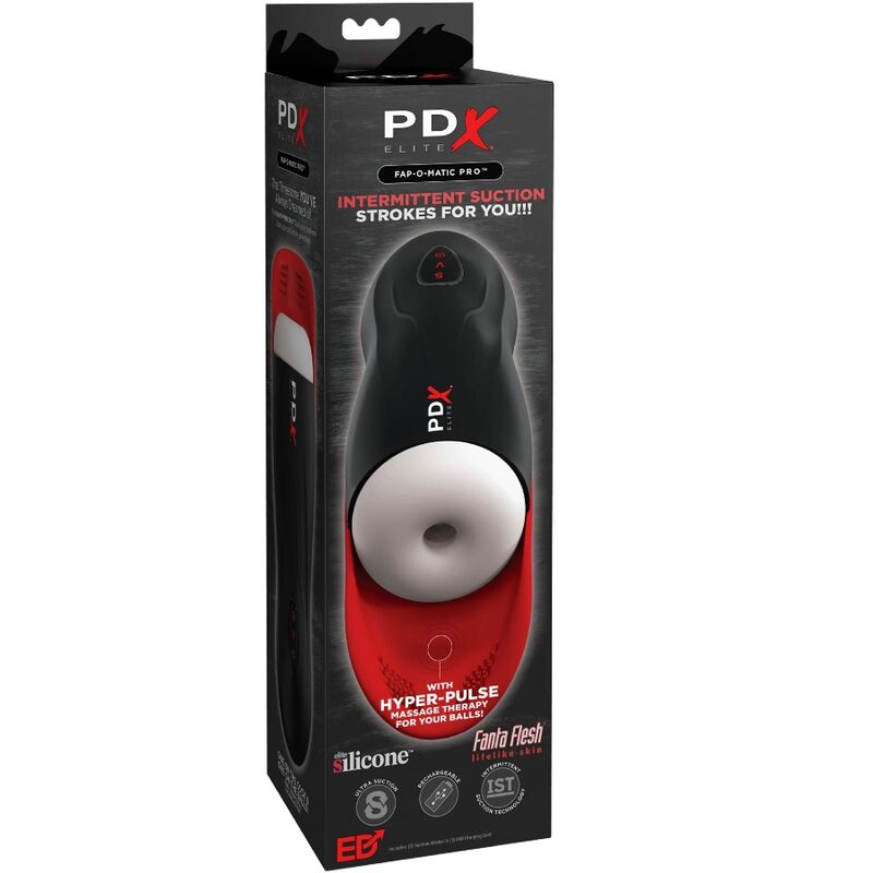 PDX ELITE - FAP-O-MATIC PRO STROKER MASTURBATOR WITH TESTICLE BASE