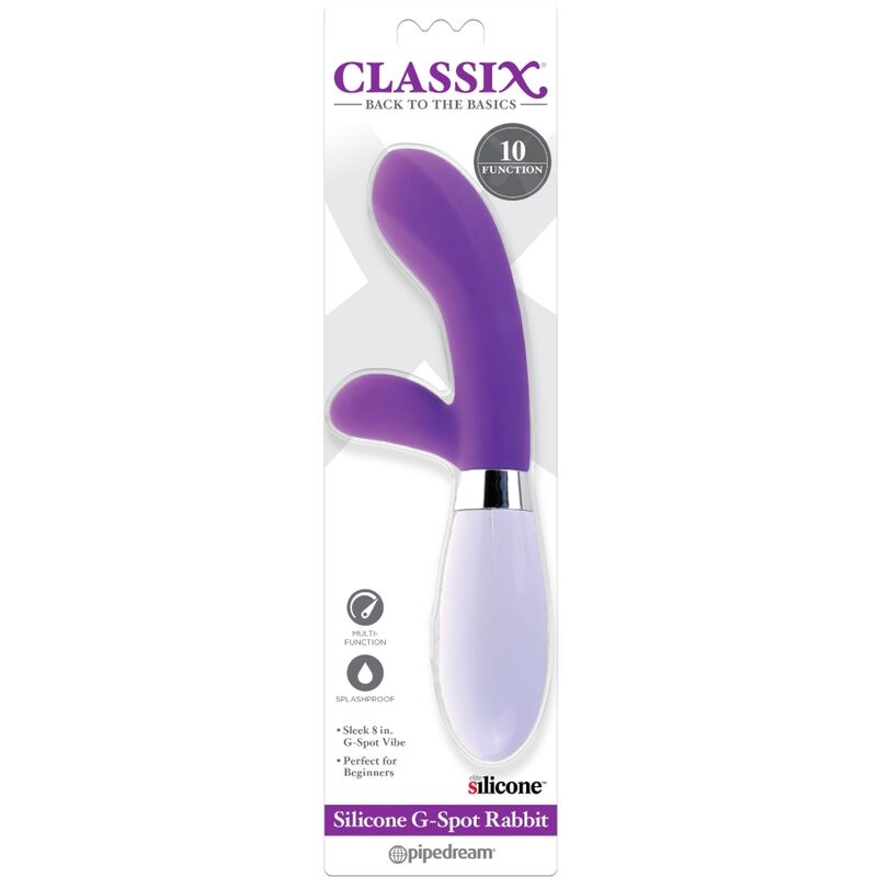 CLASSIX - PURPLE SILICONE G-SPOT RABBIT VIBRATOR