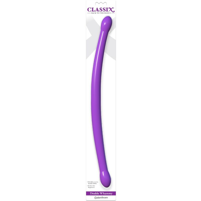 CLASSIX - 43.7 CM PURPLE FLEXIBLE DILDO