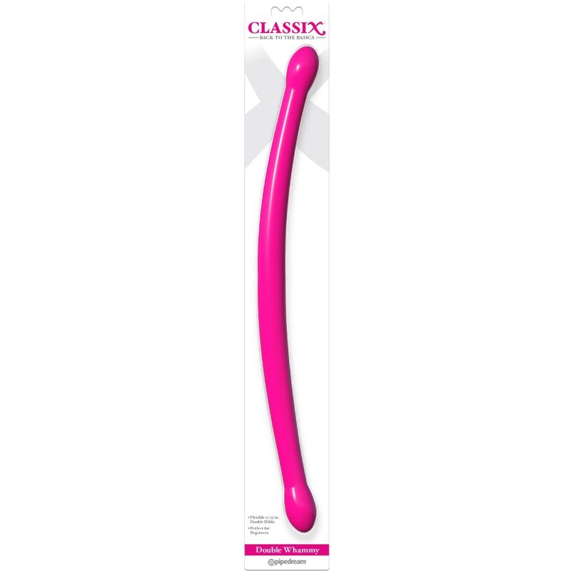 CLASSIX - FLEXIBLE DOUBLE DILDO 43.7 CM PINK