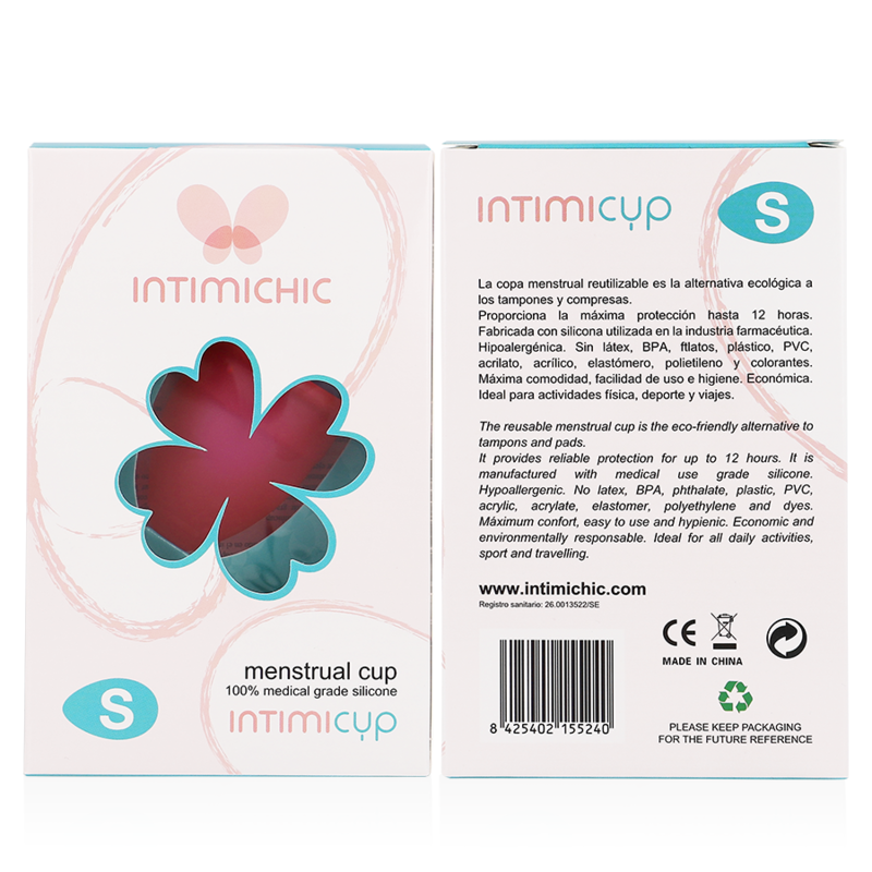 INTIMICHIC - MEDICAL SILICONE MENSTRUAL CUP - SIZE S