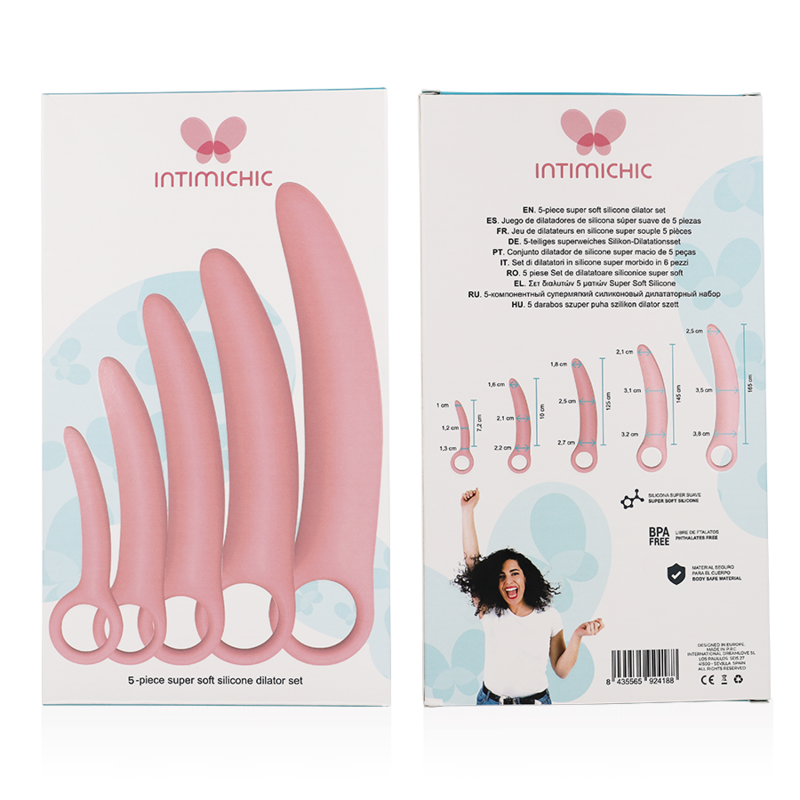 INTIMICHIC - 5 PIECE SILICONE DILATOR SET