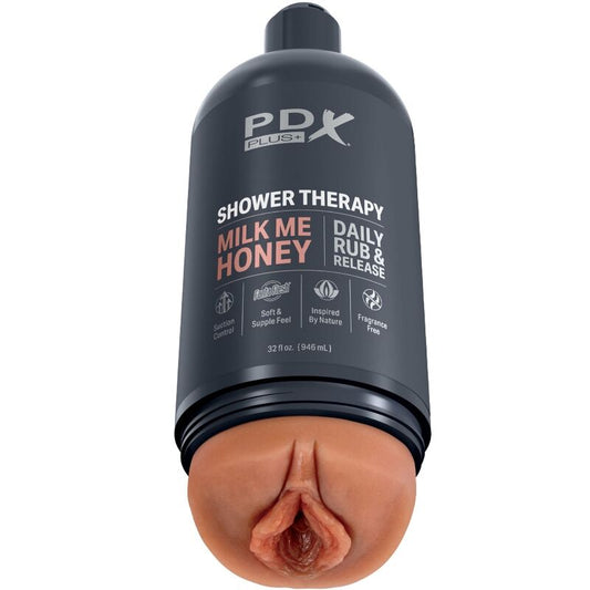 PDX PLUS - STROKER MASTURBATOR DISCREET BOTTLE DESIGN MILK ME HONEY CARAMEL SHAMPOO