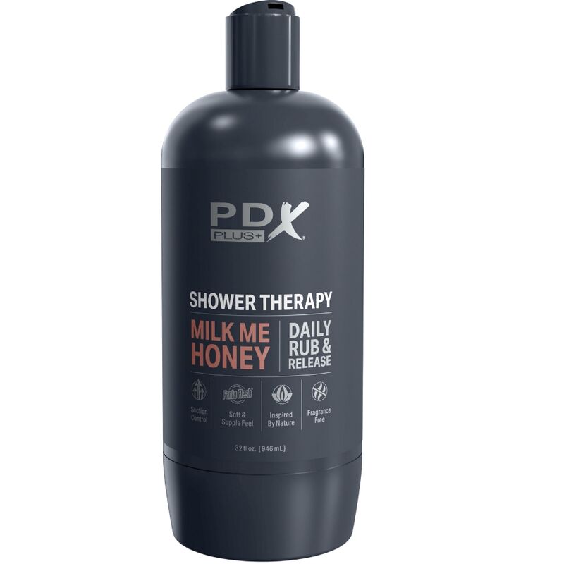 PDX PLUS - STROKER MASTURBATOR DISCREET BOTTLE DESIGN MILK ME HONEY CARAMEL SHAMPOO