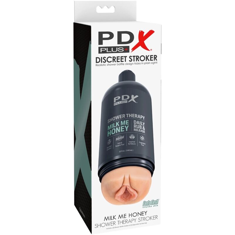 PDX PLUS - STROKER MASTURBATOR DISCREET BOTTLE DESIGN MILK ME HONEY SHAMPOO