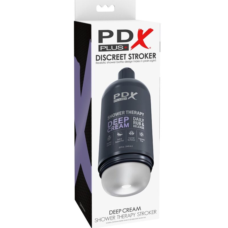 PDX PLUS - STROKER MASTURBATOR DISCRETE BOTTLE DESIGN DEEP CREAM SHAMPOO